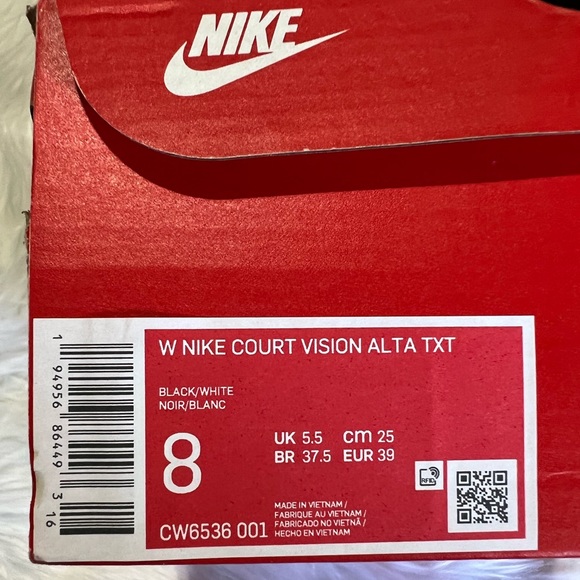 Nike Women's Court Vision Alta Casual Sneakers size 8 - Picture 10 of 10